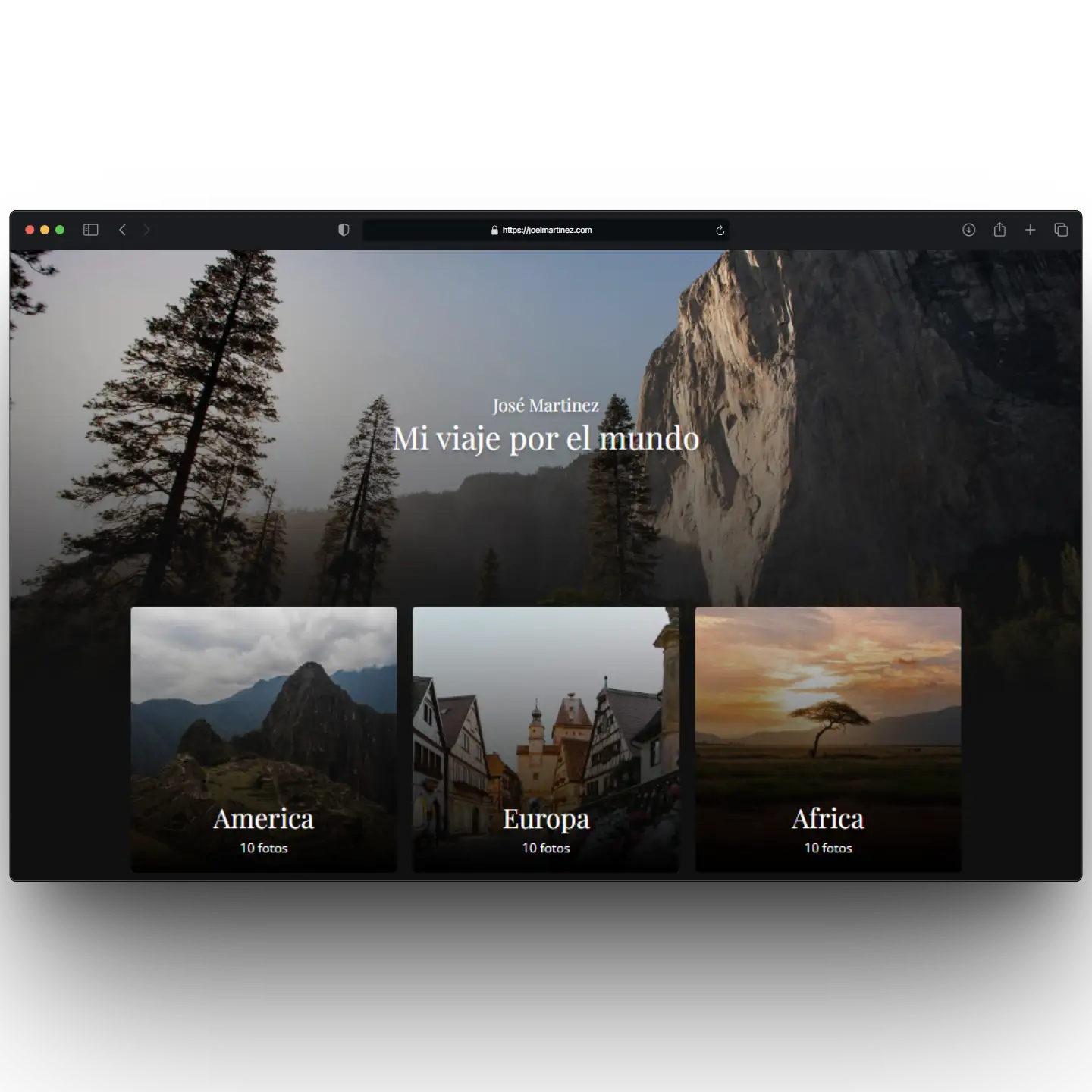 Imagen de un sitio web en una computadora